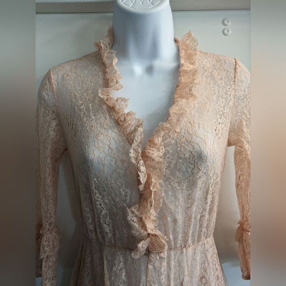 Maje pink lace dress size 1 - Picture 10 of 14